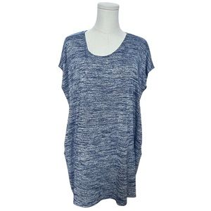 Women's Aritzia Wilfred Free LORELEI Sleeveless Jersey Dress Marled Blue XXS